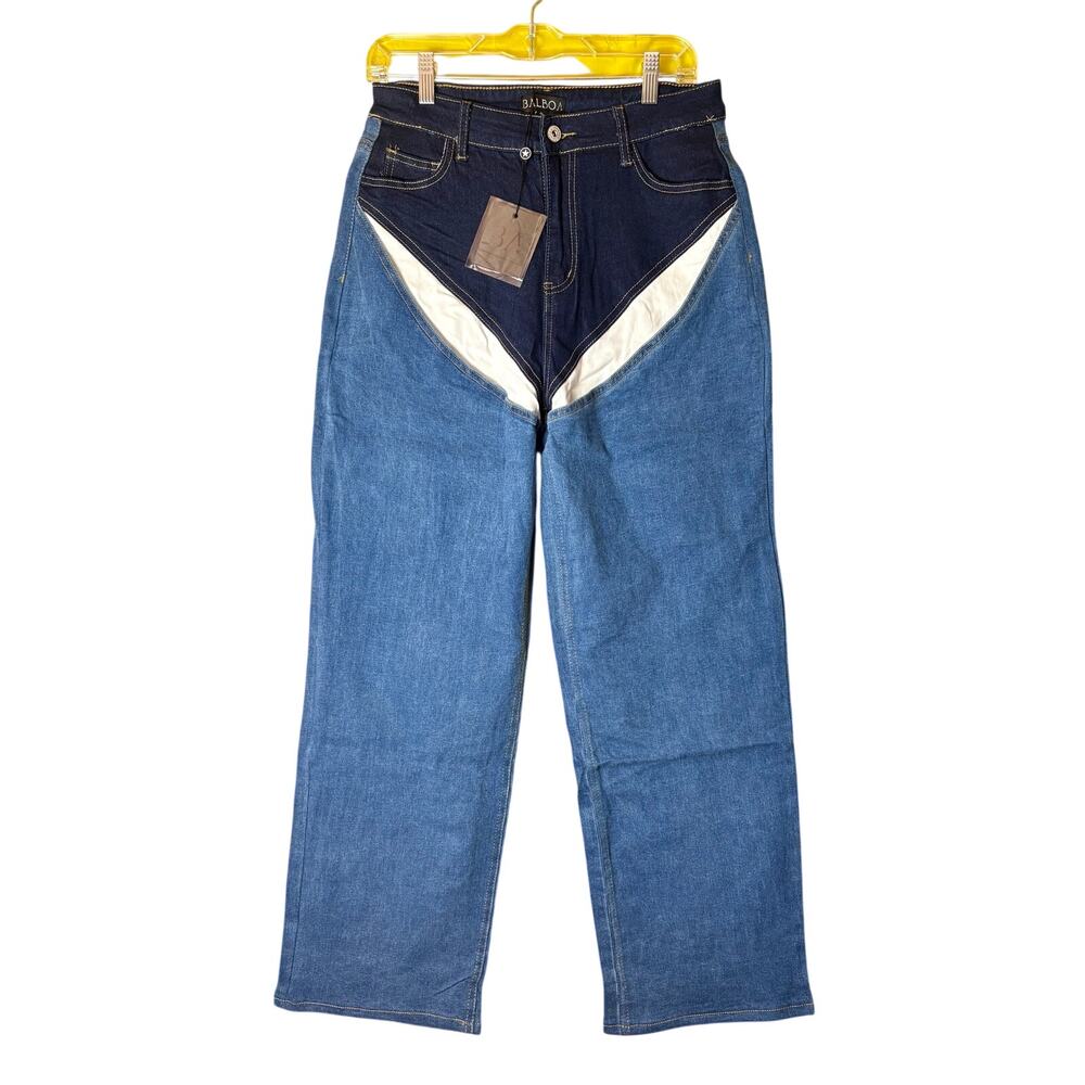 NWT Balboa Women's Trendy Tri-Color Stretch Jeans - Size XL